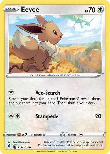 Eevee (125/203) [Espada y Escudo: Cielos Evolutivos] 