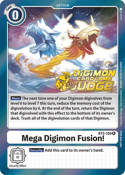 ¡Mega Digimon Fusion! [BT5-109] (Paquete de Judge 1) [Promociones de la Batalla de Omni] 
