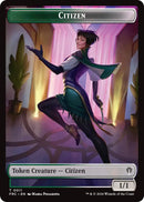 Citizen // The Monarch Double-Sided Token [Reality Fracture Commander Tokens]-1