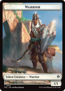 Warrior // Shark Double-Sided Token [Reality Fracture Commander Tokens]-1