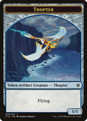 Daretti, Scrap Savant Emblem // Thopter Double-Sided Token [Commander 2016 Tokens] - 0