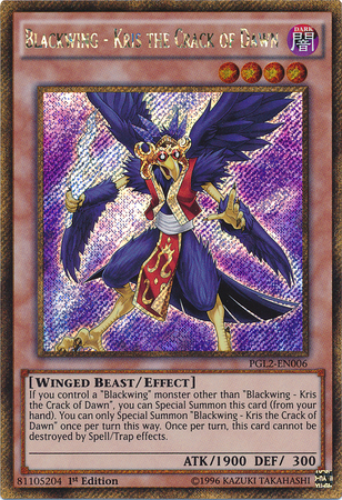 Blackwing - Kris el Amanecer [PGL2-EN006] Oro Secreto Raro 