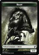 Beast (013) // Wurm Double-Sided Token [Commander 2019 Tokens]-1