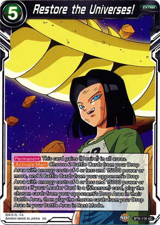 ¡Restaurad los universos! (BT6-116) [Reyes destructores] 