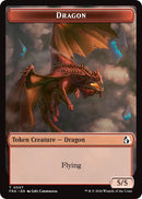 Dragon // Treasure Double-Sided Token [Reality Fracture Tokens]-1