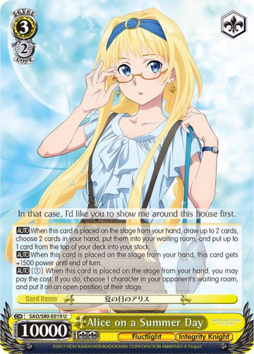 Alicia en un día de verano (SAO/S80-E019 U) [Sword Art Online -Alicization- Vol.2] 