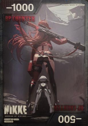BP Counter (Black) (A)  - UP01BT GODDESS OF VICTORY NIKKE Precious Booster
