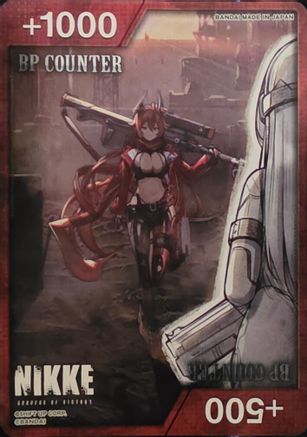 BP Counter (Red) (A)  - UP01BT GODDESS OF VICTORY NIKKE Precious Booster