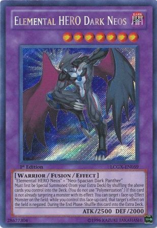 Elemental HERO Dark Neos [LCGX-EN059] Raro secreto 