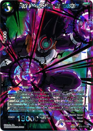 Saiyan de Máscara Negra, el Devastador (BT5-111) [Renacimiento milagroso] 