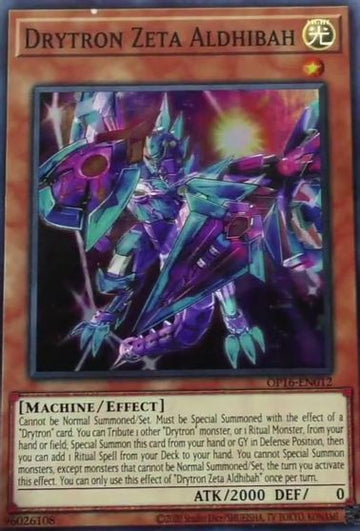 Drytron Zeta Aldhibah [OP16-EN012] Súper raro 