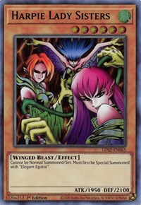 Hermanas de la Dama Arpía (Verde) [LDS2-EN065] Ultra Raro 