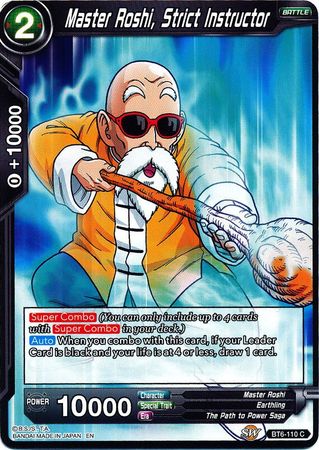 Maestro Roshi, Instructor Estricto (BT6-110) [Reyes Destructores] 