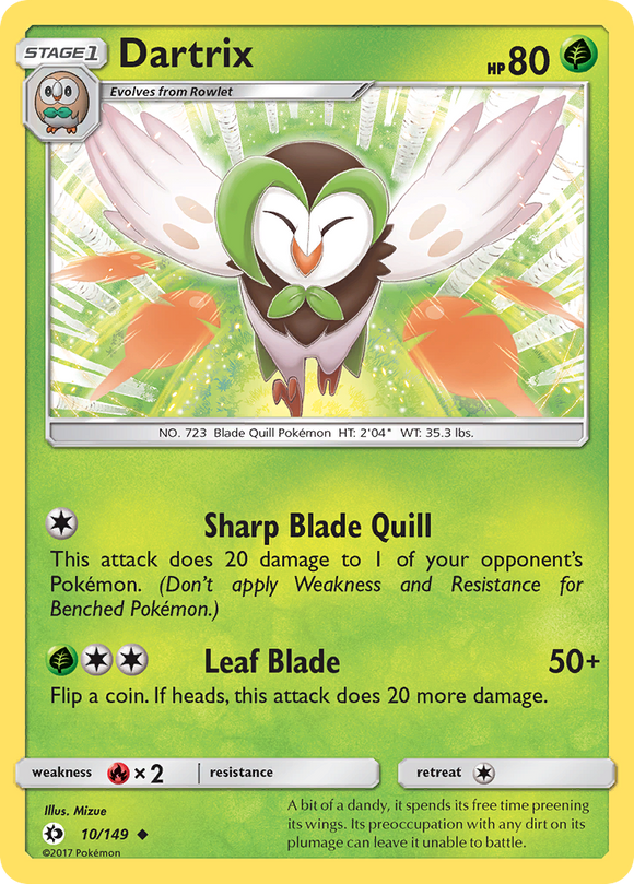 Dartrix (10/149) [Sol y Luna: Conjunto básico] 