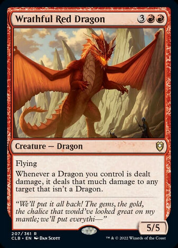 Dragón rojo colérico [Commander Legends: Battle for Baldur's Gate] 