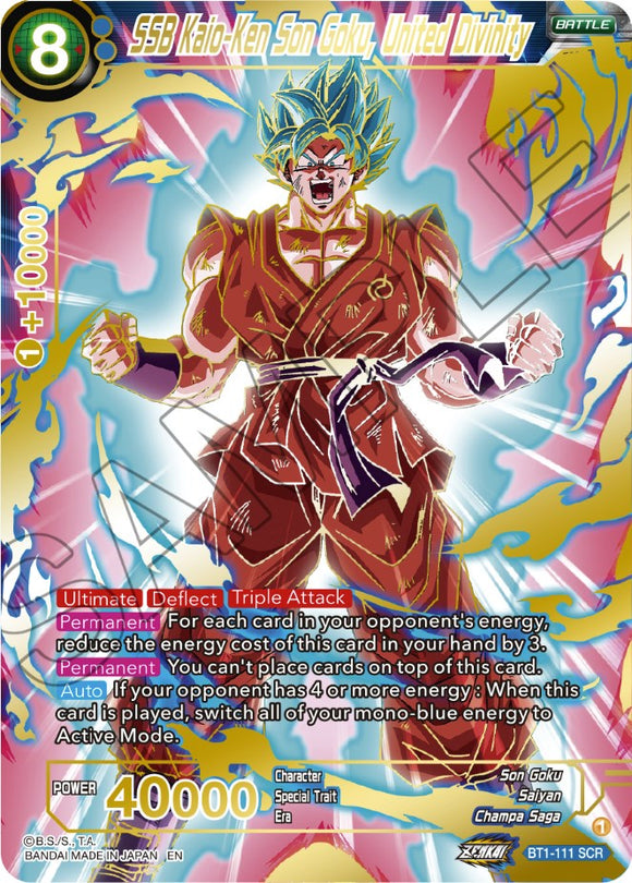 SSB Kaio-Ken Son Goku, Divinidad Unida (BT1-111) [El amanecer de las Z-Leyendas] 
