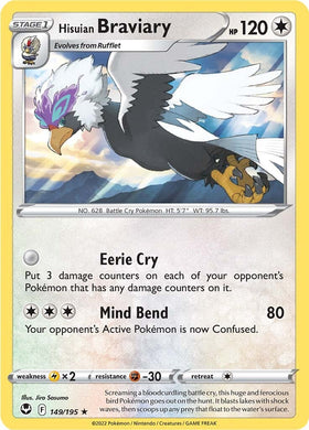 Braviary hisuiano (149/195) [Espada y escudo: Tempestad de plata] 