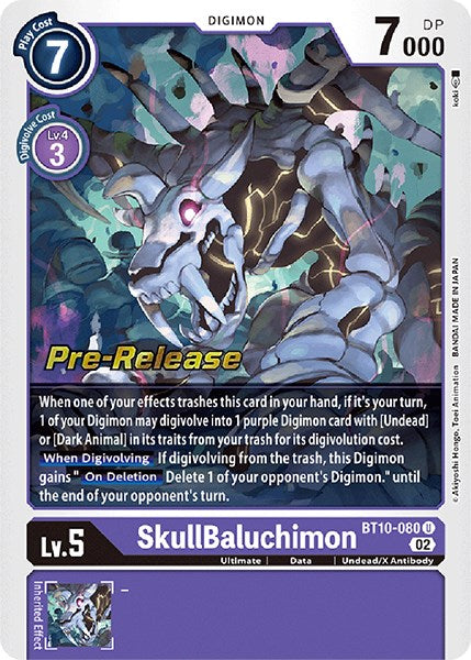 SkullBaluchimon [BT10-080] [Tarjetas de prelanzamiento de Xros Encounter] 