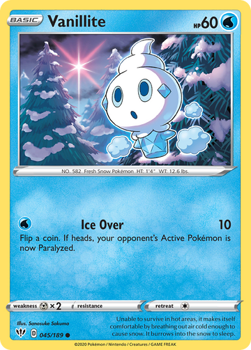 Vanillite (045/189) [Espada y escudo: oscuridad en llamas] 
