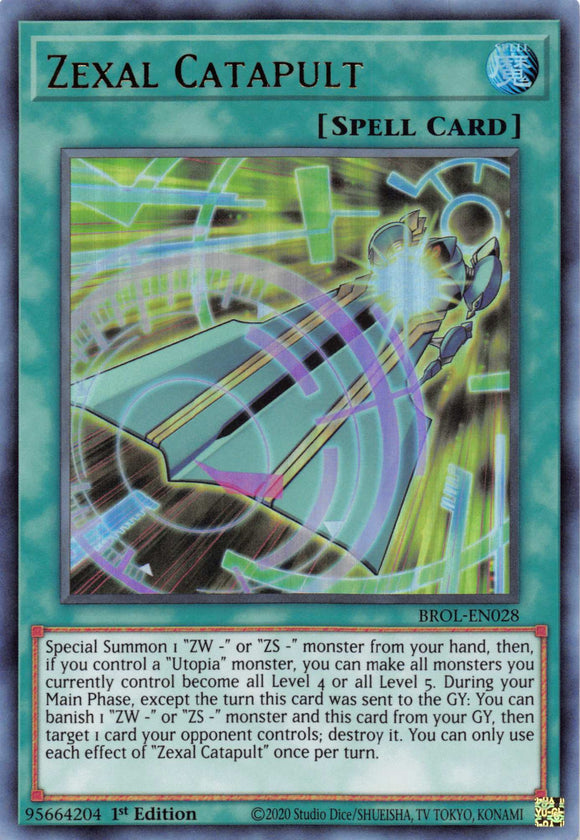 Catapulta Zexal [BROL-EN028] Ultra rara 