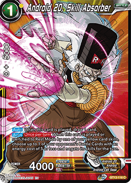Androide 20, Absorbedor de habilidades (Común) (BT13-116) [Supreme Rivalry] 