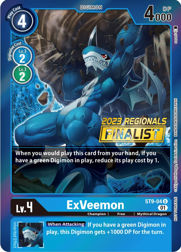 ExVeemon [ST9-04] (finalista de las regionales de 2023) [Mazo inicial: Ultimate Ancient Dragon Promos] 