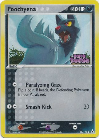 Poochyena (80/110) (Estampada) [EX: Fantasmas de Holon] 