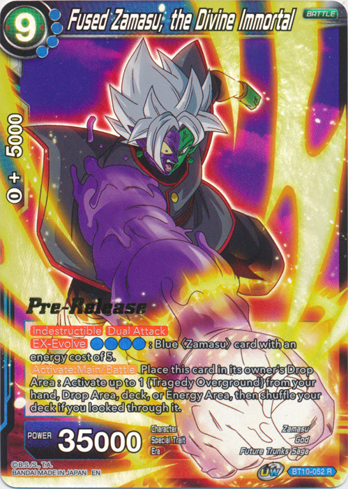 Zamasu fusionado, el inmortal divino (BT10-052) [Promociones de prelanzamiento de Rise of the Unison Warrior] 
