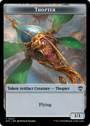 Thopter // Manifest Double-Sided Token [Outlaws of Thunder Junction Commander Tokens]-1