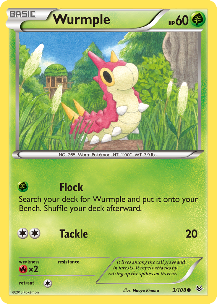 Wurmple (3/108) [XY: Cielos rugientes] 