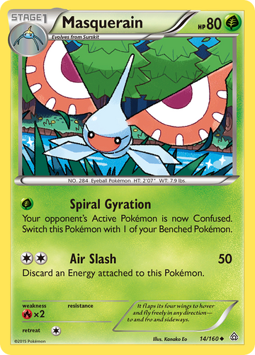 Masquerain (14/160) [XY: Choque primigenio] 