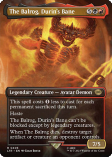 El Balrog, la perdición de Durin (arte alternativo sin bordes) [El Señor de los Anillos: Cuentos de la Tierra Media] 