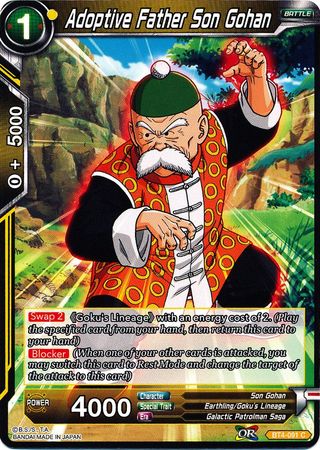 Padre adoptivo Son Gohan (BT4-091) [Guerra Colosal] 