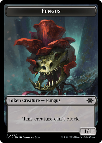 Copy // Fungus Double-Sided Token [The Lost Caverns of Ixalan Tokens] - 0