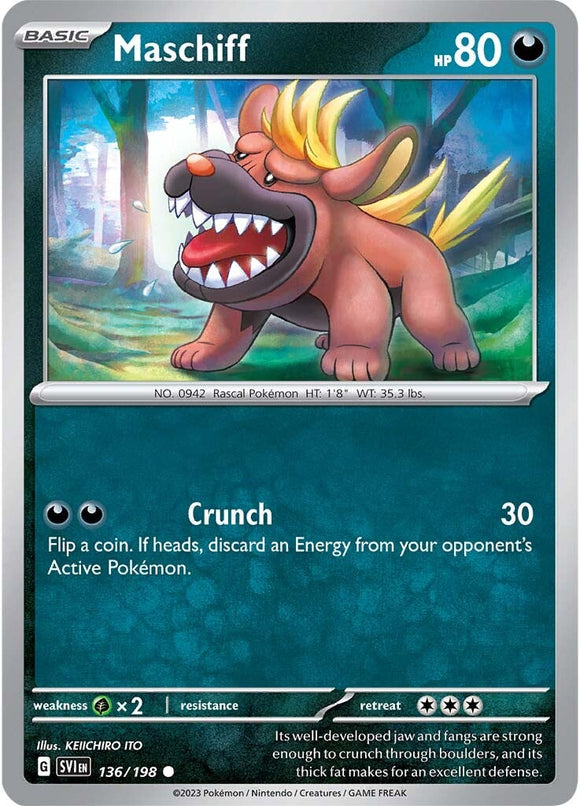 Maschiff (136/198) [Scarlet &amp; Violet: Conjunto básico] 