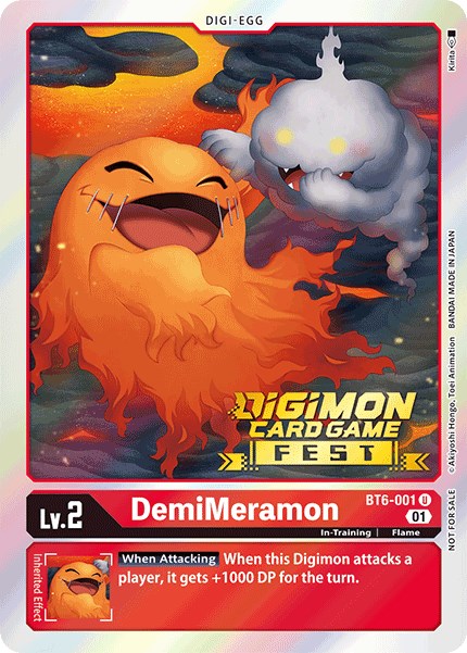 DemiMeramon [BT6-001] (Digimon Card Game Fest 2022) [Promociones de Double Diamond] 