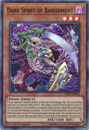 Espíritu oscuro del destierro [LED5-EN002] Súper raro 