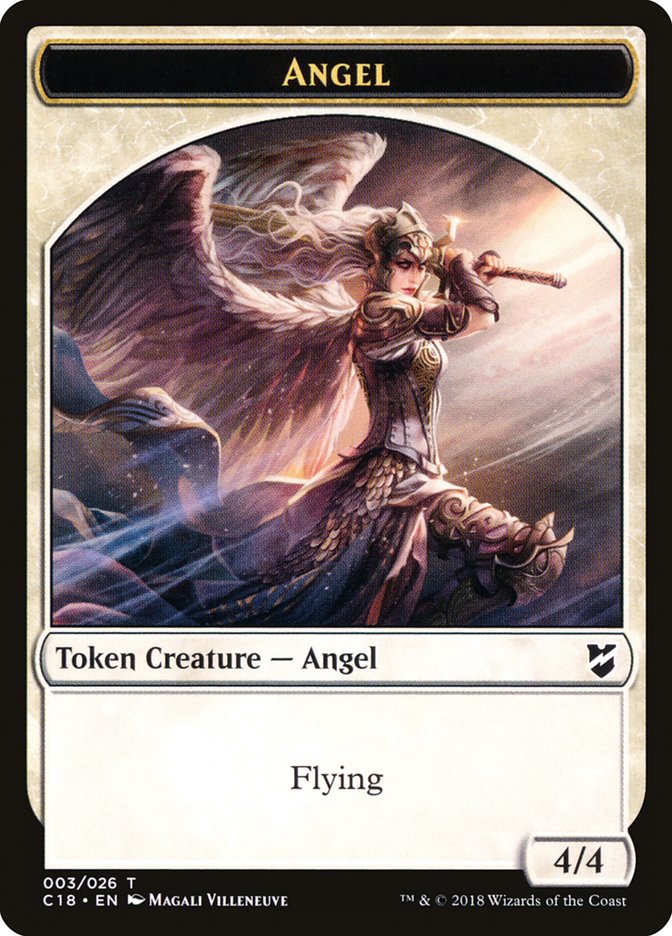 Zombie // Angel Double-Sided Token [Commander 2018 Tokens] - 0