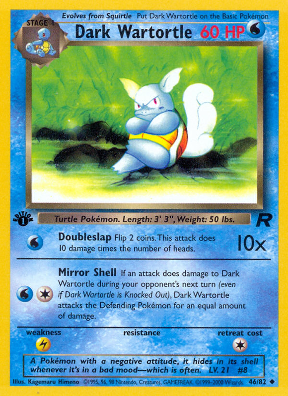Wartortle oscuro (46/82) [Equipo Rocket 1.ª edición] 