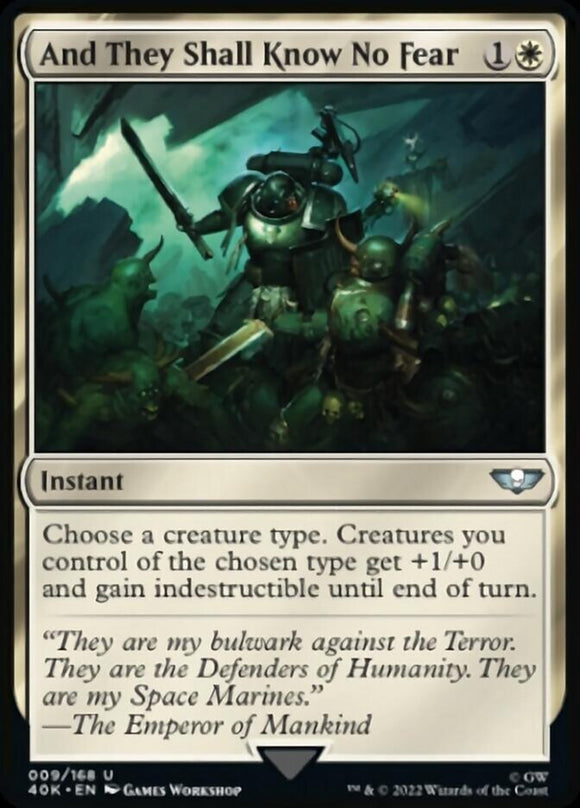 Y no conocerán el miedo [Warhammer 40,000] 