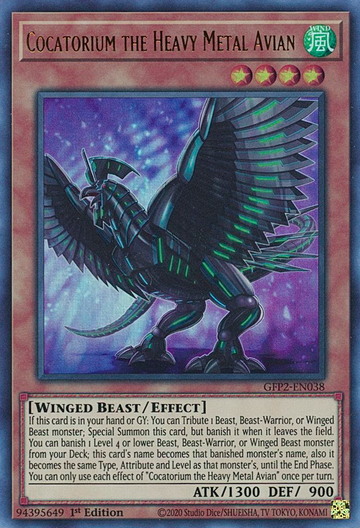 Cocatorium el ave de metales pesados ​​[GFP2-EN038] Ultra raro 