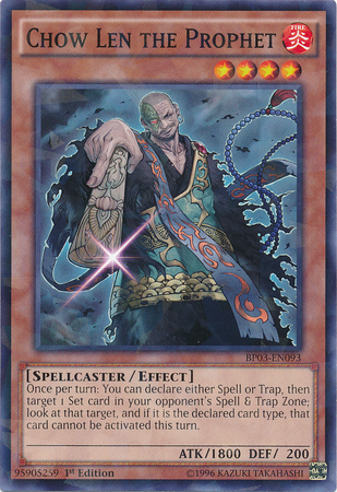 Chow Len el Profeta [BP03-EN093] Shatterfoil Raro 