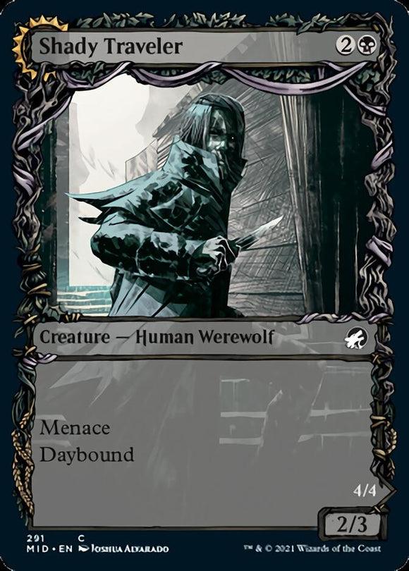 Viajero sombrío // Depredador acechador (Equinoccio de exhibición) [Innistrad: Midnight Hunt] 