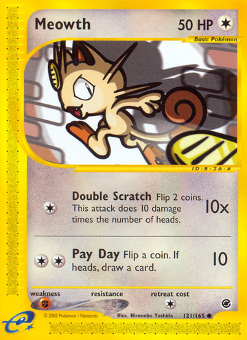 Meowth (121/165) [Expedición: conjunto básico] 