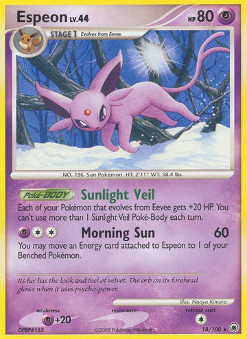 Espeon (18/100) [Diamante y Perla: Amanecer majestuoso] 