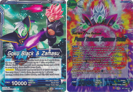 Goku Black y Zamasu // Zamasu fusionado, Golpe supremo (BT7-026_PR) [Promociones de prelanzamiento de Asalto de los Saiyajin] 