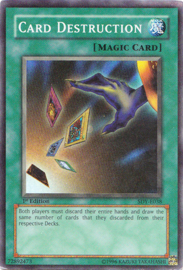 Destrucción de cartas [SDY-E038] Súper rara 