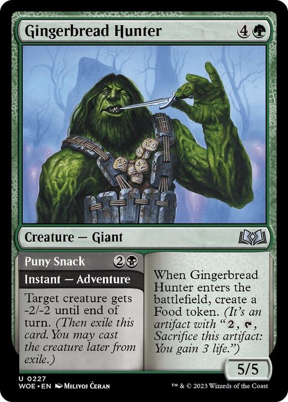 Cazador de pan de jengibre // Snack insignificante [Wilds of Eldraine] 