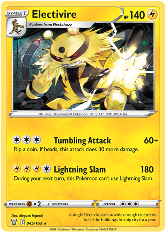 Electivire (045/163) [Espada y escudo: estilos de batalla] 