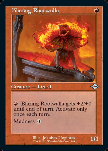 Blazing Rootwalla (Retro Foil Etched) [Modern Horizons 2] - 0